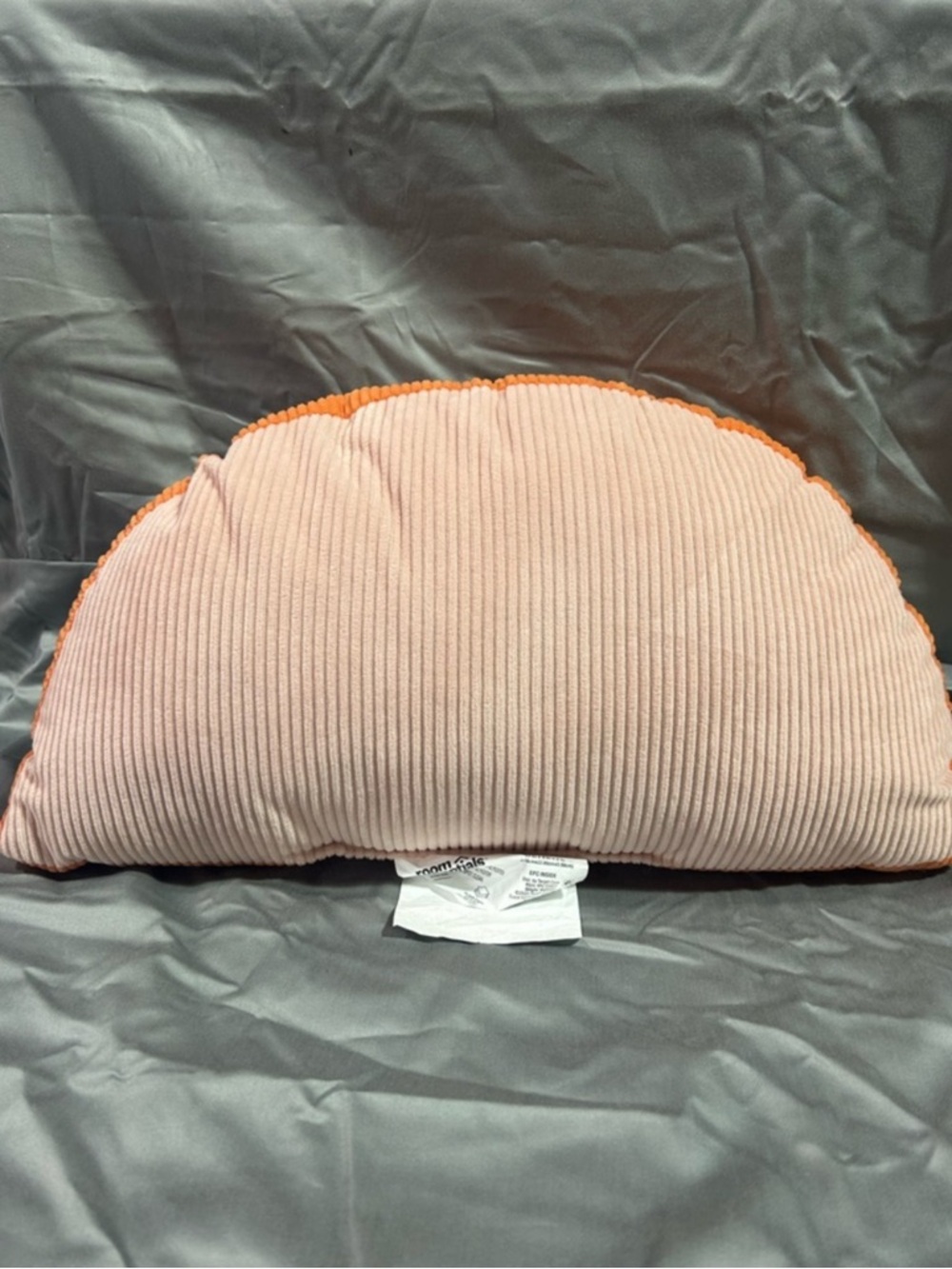 Room Essentials Pink Accent Pillow with Orange Trim